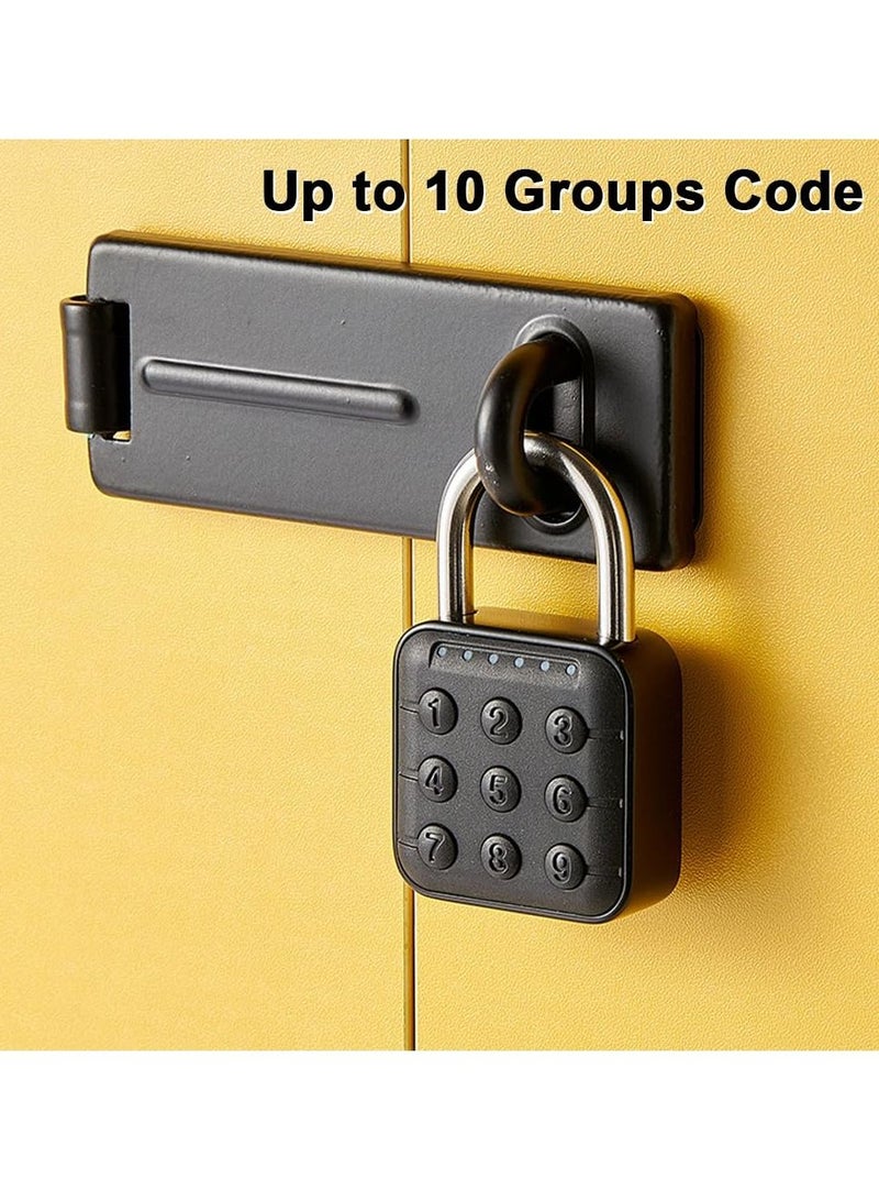 Combination Lock for Locker, 6 Digit Waterproof Smart Code Padlock, Combo Lock, Perfect for Lockers, Luggage, Gym Lockers, Storage Boxes, and Suitcases.