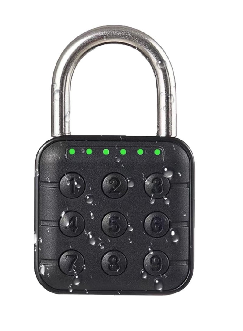 Combination Lock for Locker, 6 Digit Waterproof Smart Code Padlock, Combo Lock, Perfect for Lockers, Luggage, Gym Lockers, Storage Boxes, and Suitcases.