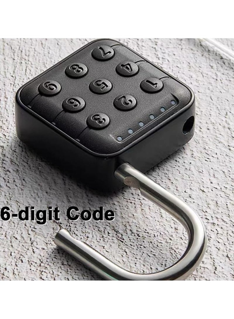 Combination Lock for Locker, 6 Digit Waterproof Smart Code Padlock, Combo Lock, Perfect for Lockers, Luggage, Gym Lockers, Storage Boxes, and Suitcases.