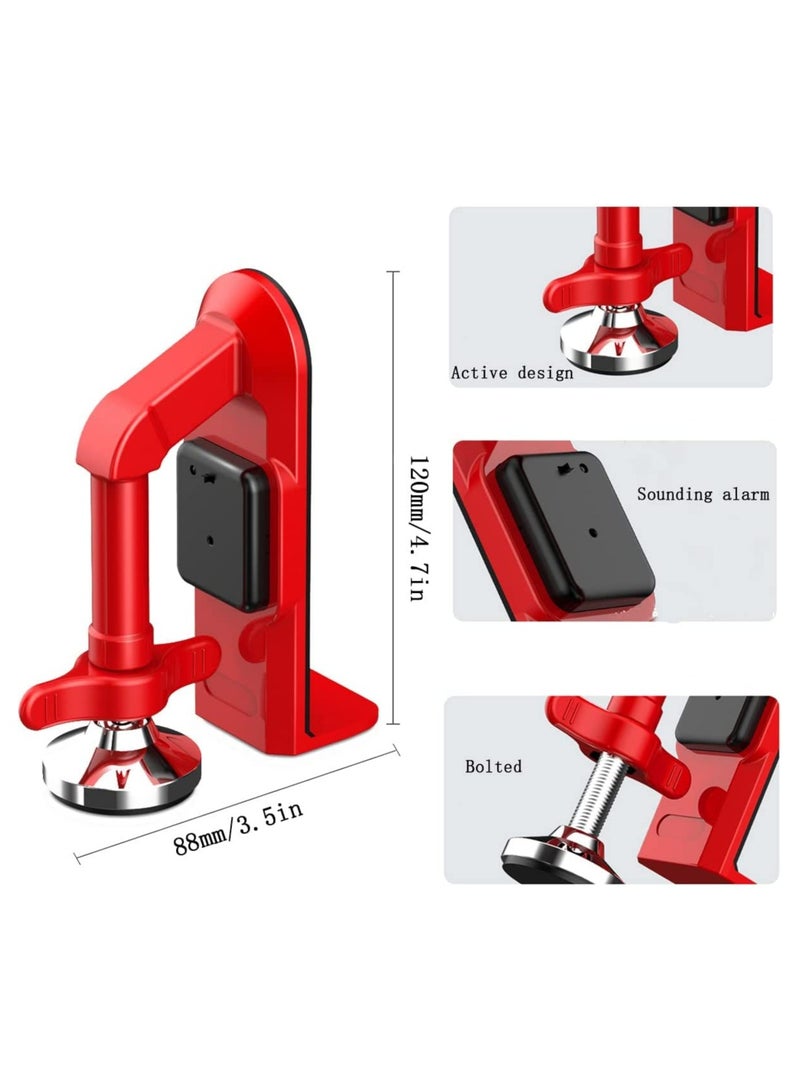 Portable Door Security Lock with 80 Decibel Alarm, Door Jammer and 2 Extra Batteries for Travel, Apartment, Home, Hotel Safety and Personal Protection Device
