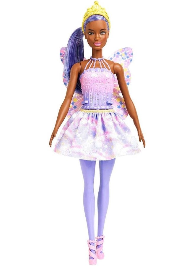 Barbie Dreamtopia FXT02 Doll with Jewelry, Hair and Wings Pink