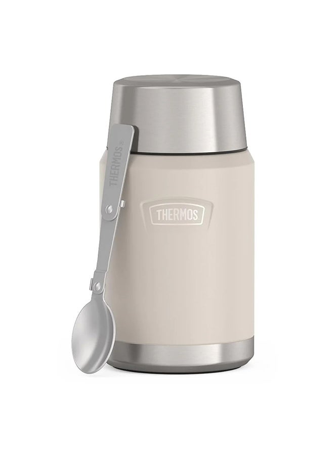 Thermos Icon Stainless Steel Vacuum Insulated Sandstone Jar 710Ml, Is3012Sn, Soup Jar, Food Storage Container, Thermal Flask For Travel, Food Jar, Lunch Box