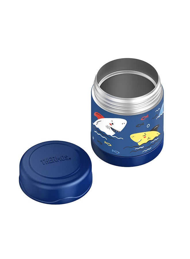 Thermos Funtainer Stainless Steel Kids Sharks Jar 290Ml, F30023Sk, Insulated Food Jar, Lunch Box , Storage Container, Thermal Flask For Travel