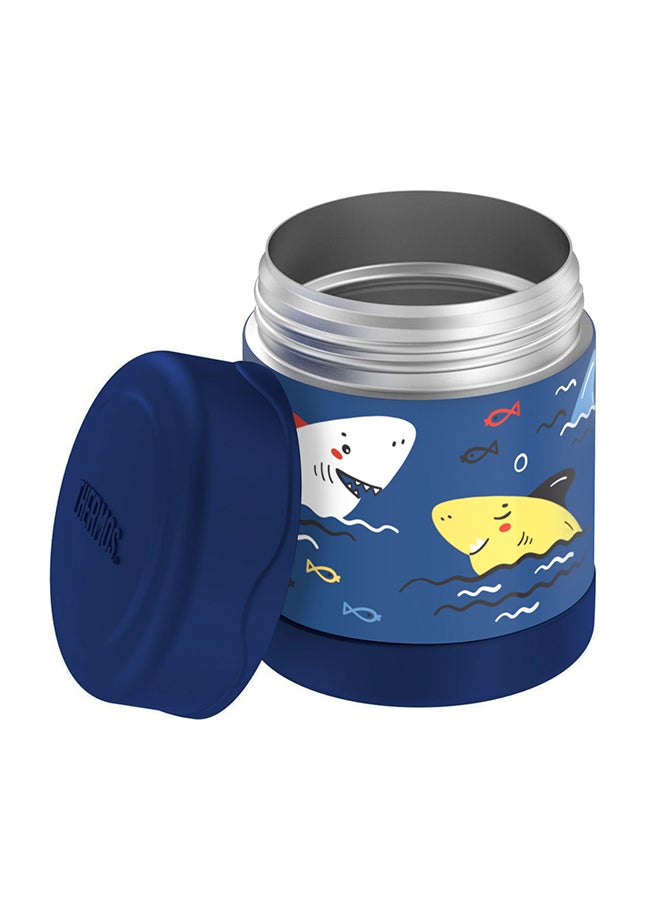 Thermos Funtainer Stainless Steel Kids Sharks Jar 290Ml, F30023Sk, Insulated Food Jar, Lunch Box , Storage Container, Thermal Flask For Travel