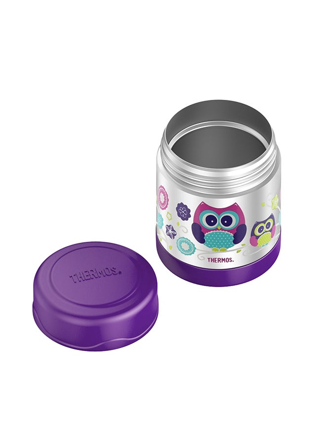 Thermos Funtainer Stainless Steel Kids Owls Jar 290Ml, F3008Ow, Insulated Food Jar, Lunch Box , Storage Container, Thermal Flask For Travel