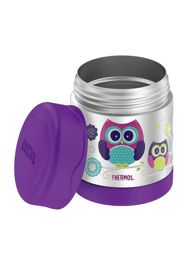 Thermos Funtainer Stainless Steel Kids Owls Jar 290Ml, F3008Ow, Insulated Food Jar, Lunch Box , Storage Container, Thermal Flask For Travel