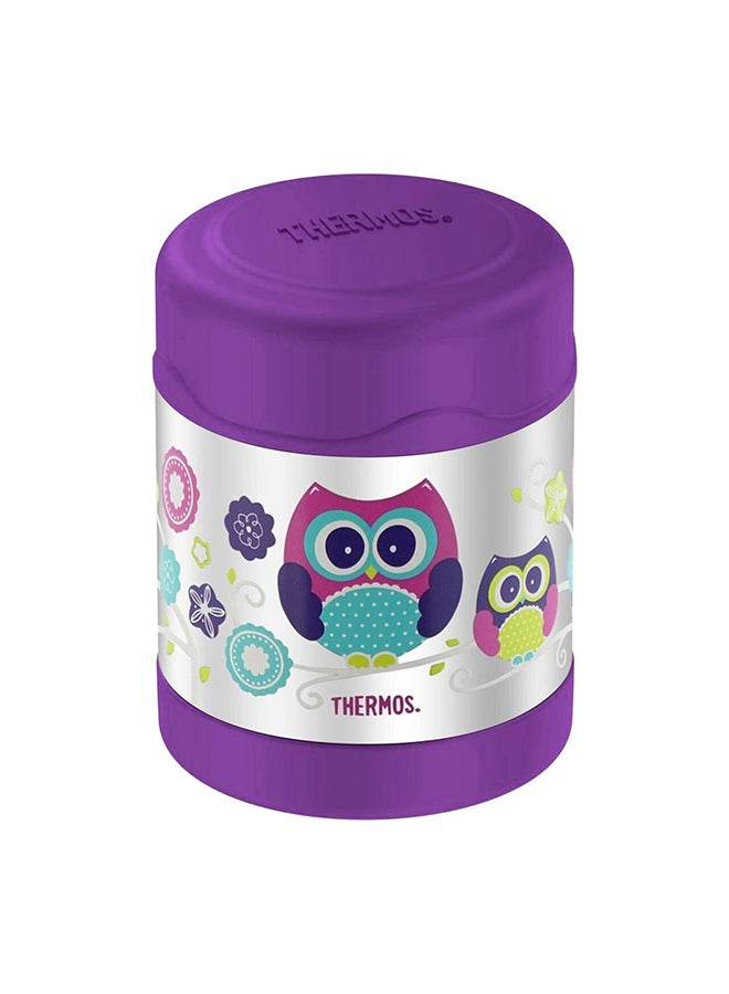 Thermos Funtainer Stainless Steel Kids Owls Jar 290Ml, F3008Ow, Insulated Food Jar, Lunch Box , Storage Container, Thermal Flask For Travel