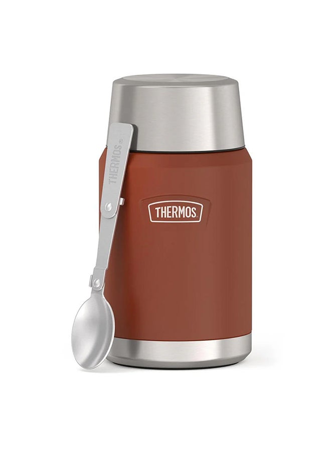 Thermos Icon Stainless Steel Vacuum Insulated Saddle Jar 710Ml, Is3012Sd, Soup Jar, Food Storage Container, Thermal Flask For Travel, Food Jar, Lunch Box