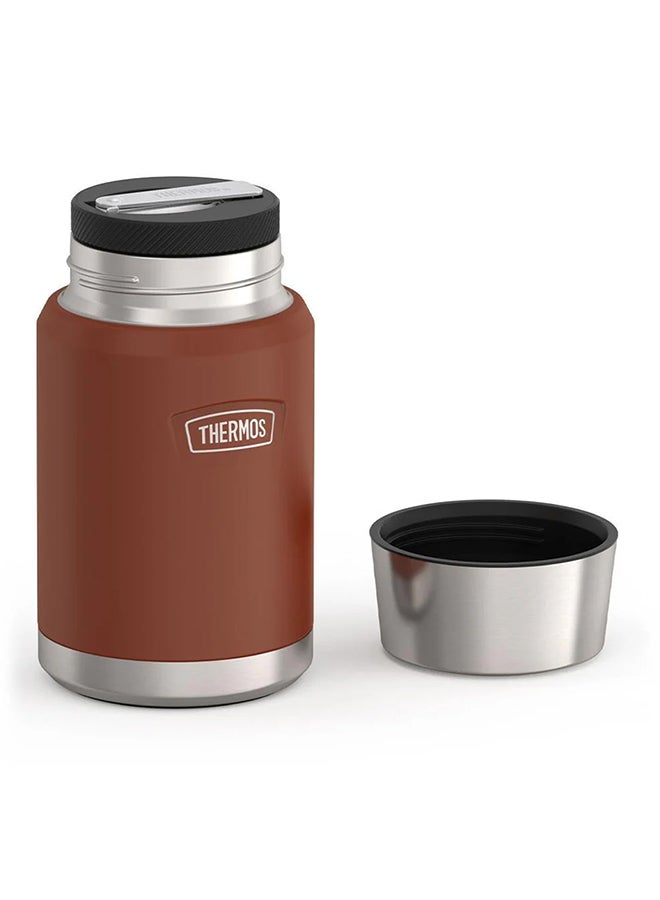 Thermos Icon Stainless Steel Vacuum Insulated Saddle Jar 710Ml, Is3012Sd, Soup Jar, Food Storage Container, Thermal Flask For Travel, Food Jar, Lunch Box