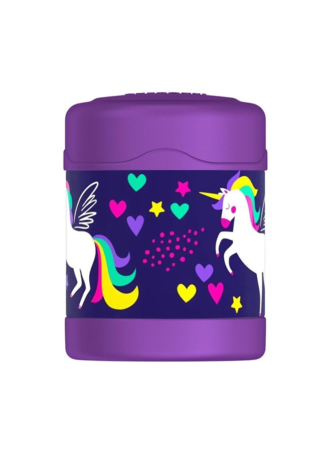 Thermos Funtainer Stainless Steel Kids Unicorn Jar 290Ml, F30024Ugw, Insulated Food Jar, Lunch Box , Storage Container, Thermal Flask For Travel