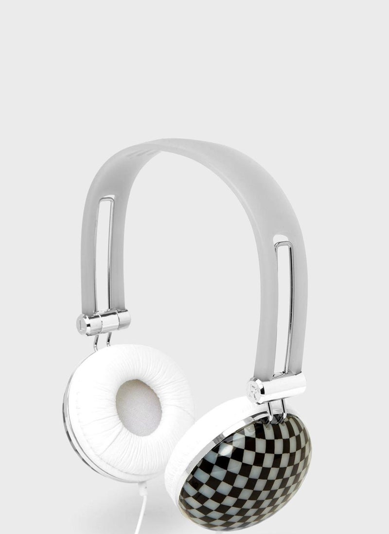 Black Checkered Headphone