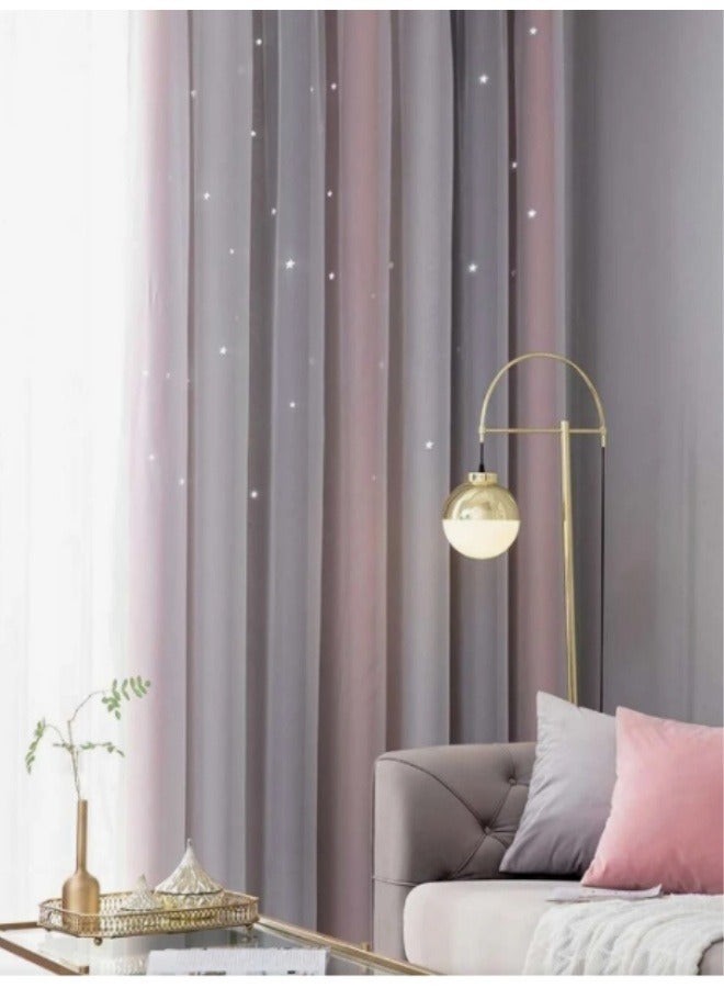 Fabric Nation Blackout Curtains Thermal Insulated Bedroom Curtains for Living Room 100x200cm