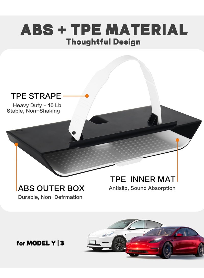 Console Organizer 2021-2023, for Tesla Model Y Model 3 Center Console Organizer Tary, Tesla Model 3 Model Y Accessories 2023 2022 2021 2020, Silicone Console Organizer