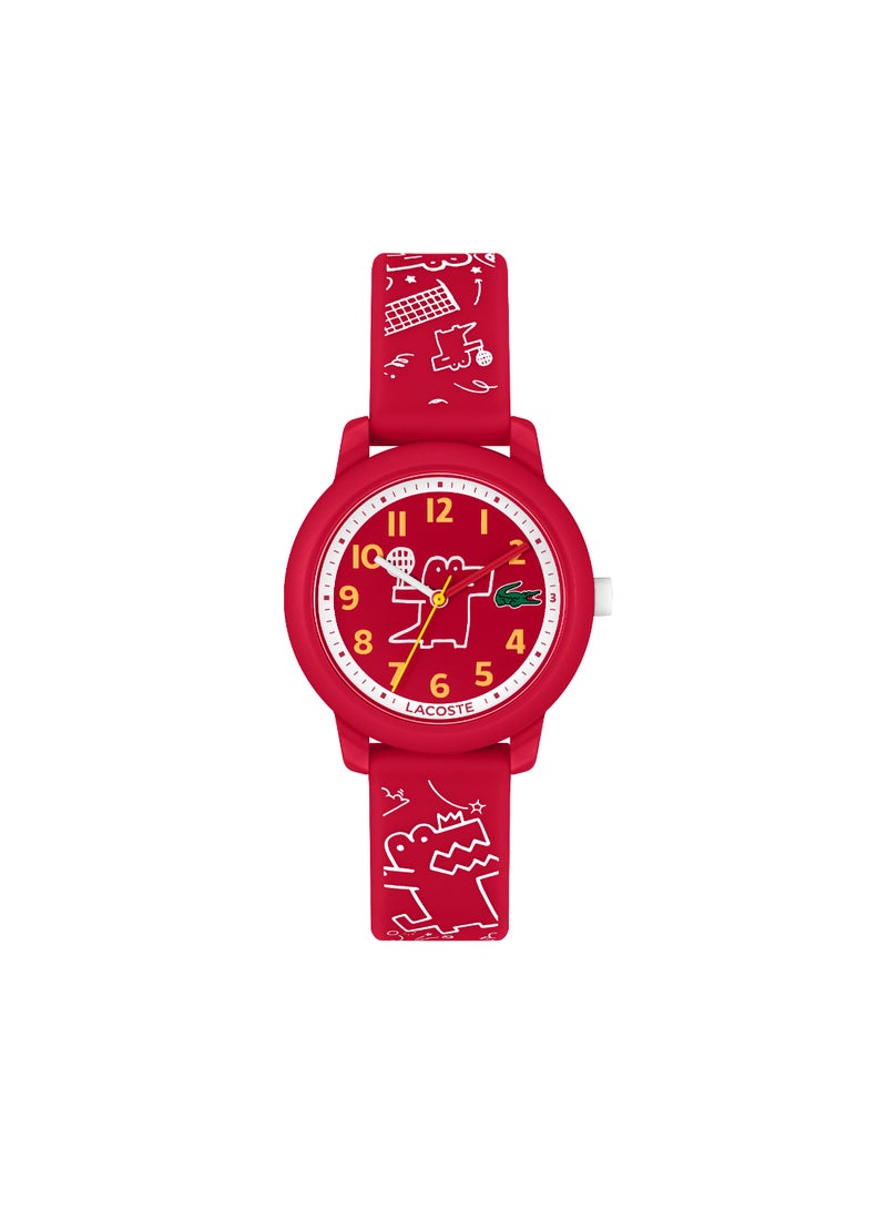 Round Analog Kids's Red Case Watch - 2030059