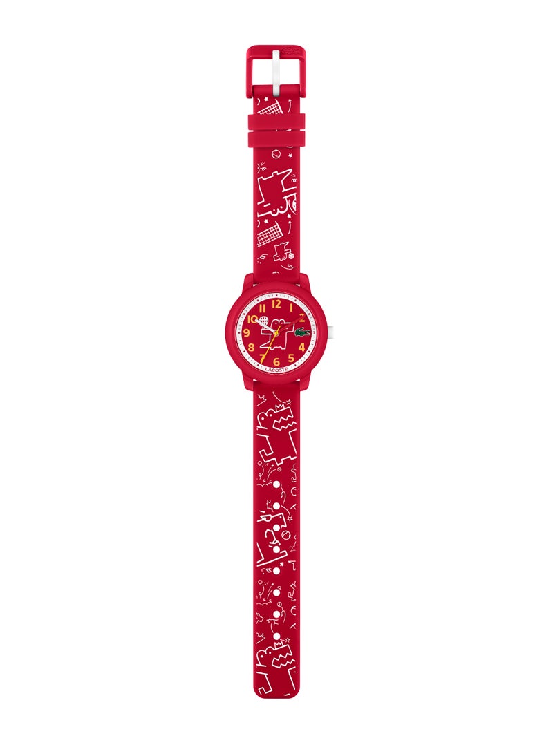 Round Analog Kids's Red Case Watch - 2030059