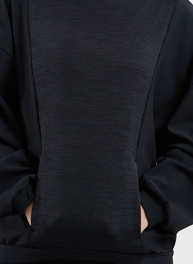 Code Ribbed Sweatshirt