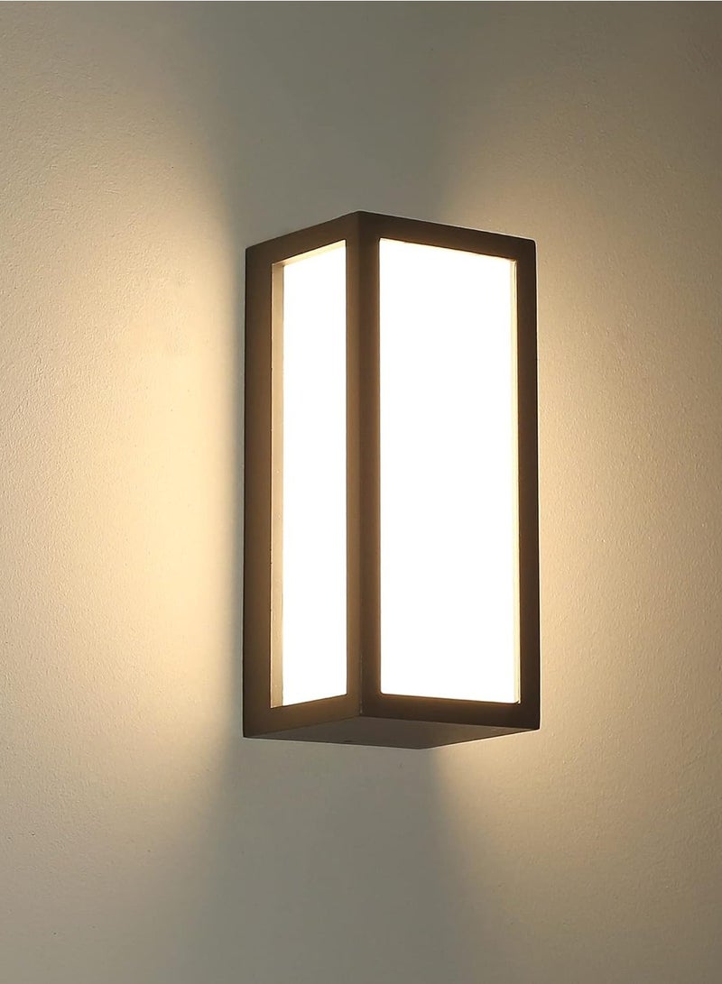 LED Outside Wall Light Aluminum Outdoor Wall Lamp Exterior Wall Sconce Waterproof Warm White