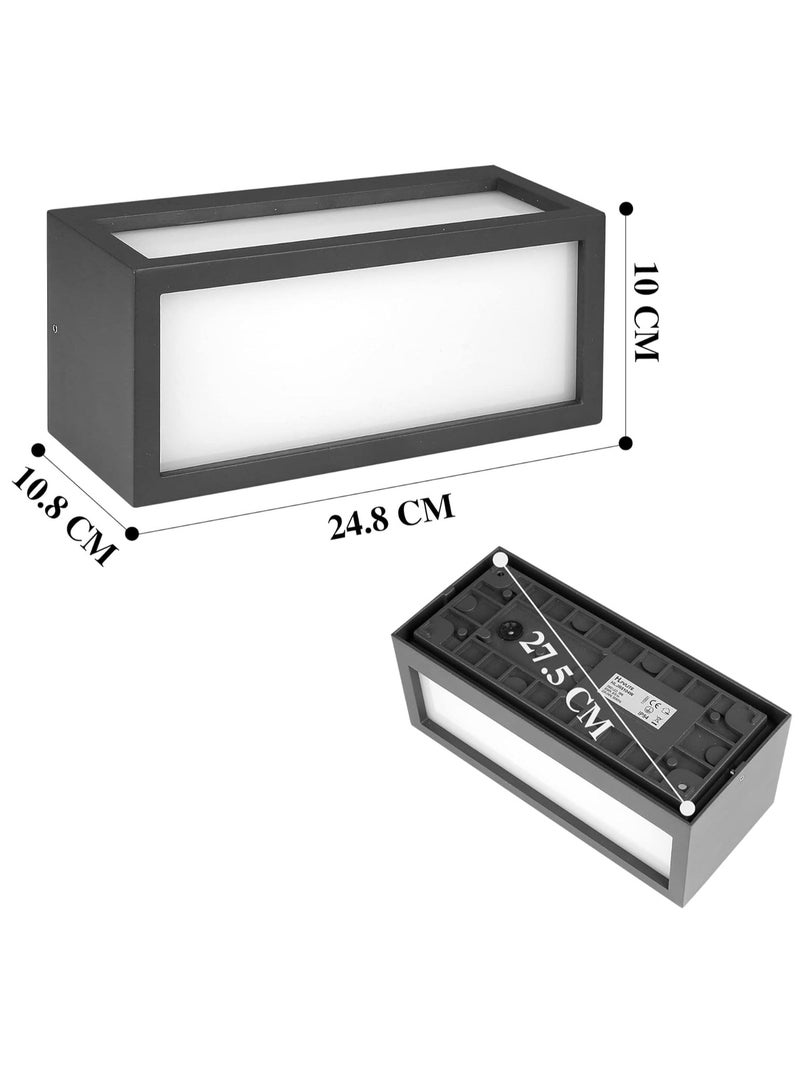 LED Outside Wall Light Aluminum Outdoor Wall Lamp Exterior Wall Sconce Waterproof Warm White
