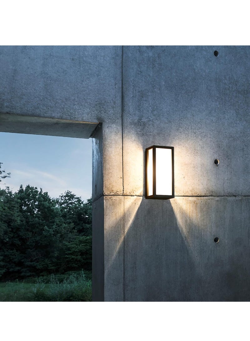 LED Outside Wall Light Aluminum Outdoor Wall Lamp Exterior Wall Sconce Waterproof Warm White