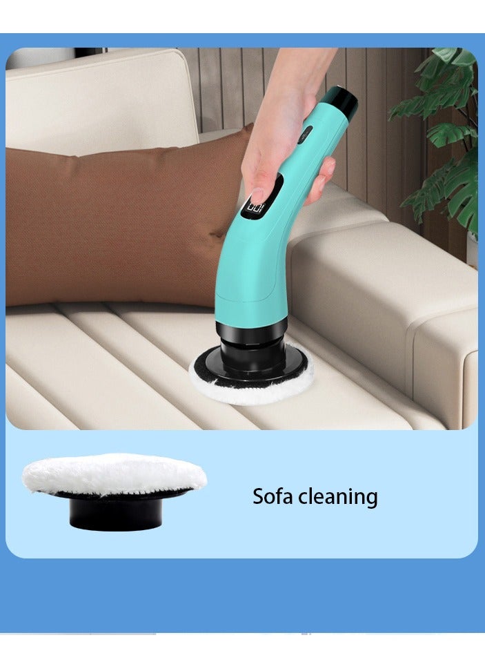 8 In 1 Cordless Electric Spin Scrubber Rechargeable Cleaning Brush with 8 Replaceable Brush Heads, Cordless and Portable Power Scrubber, Electric Bathroom Scrubber for Cleaning Tile, Sink, Window, Floor, Tub, Car