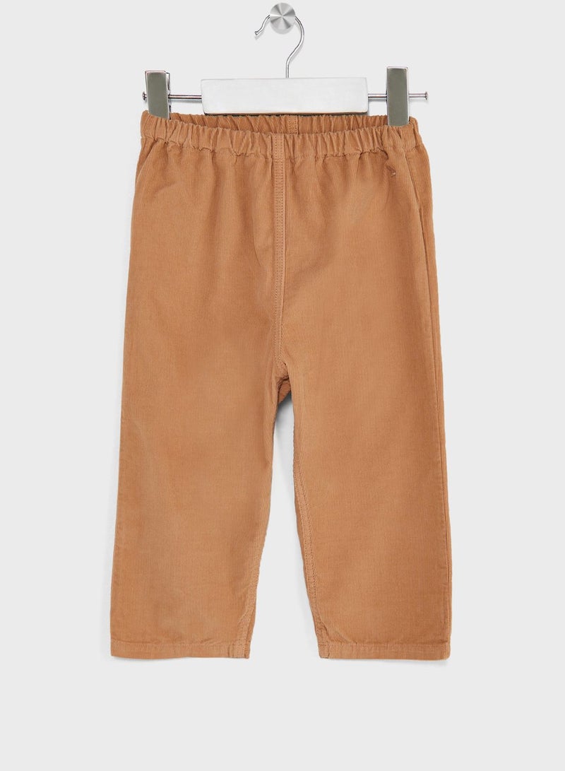 Kids Velour Straight-Fit  Trousers