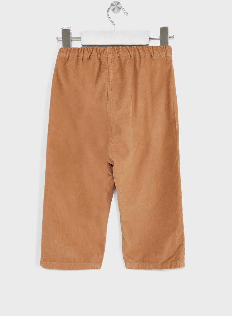 Kids Velour Straight-Fit  Trousers