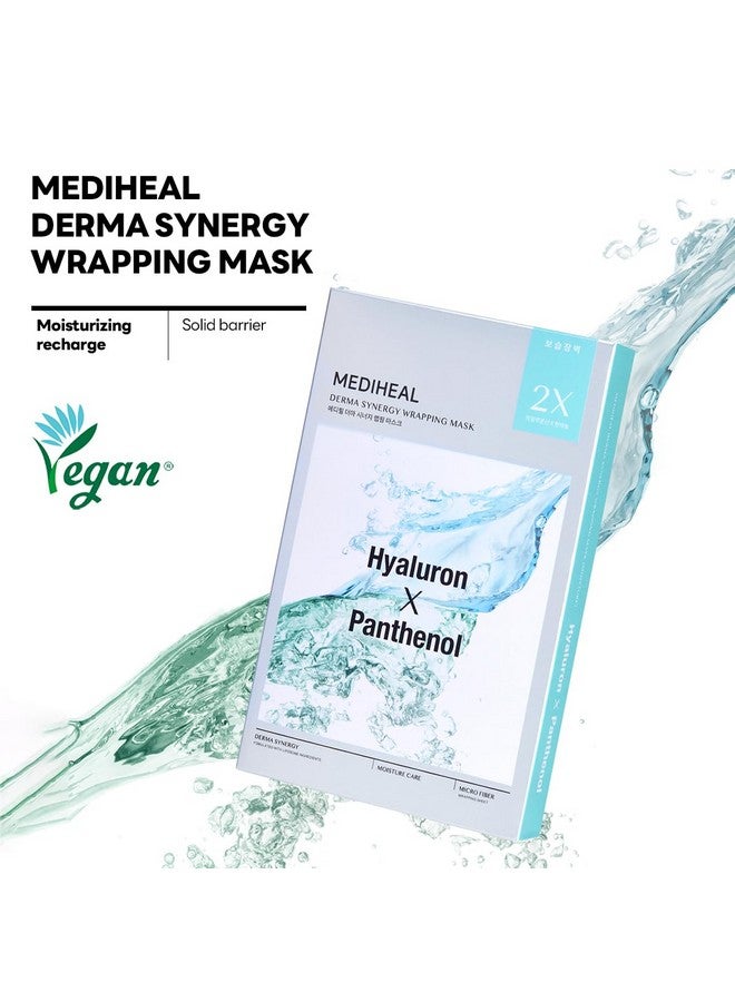 Derma Synergy Wrapping Mask For Moisturizing Barrier (10 Packs) Improved Skin Moisturization With Hyaluron Panthenol