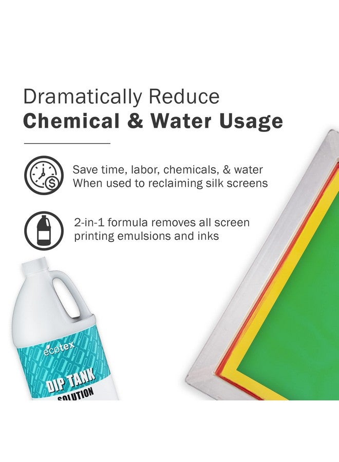 Ecotexdip Tank Solution 2 In 1 Emulsion Remover And Ink Remover For Screen Printing Take The Hard Work Out Of Reclaiming Your Screen Printing Screens With Our Dip Tank Solution.