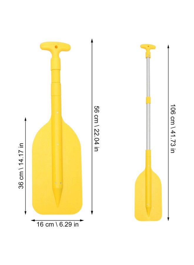 Sup Paddles Aluminum Alloy Telescopic Boat Oars For Summer Outdoor Water Canoe Kayak Surfing Paddle Supplies 54106Cm (Yellow)