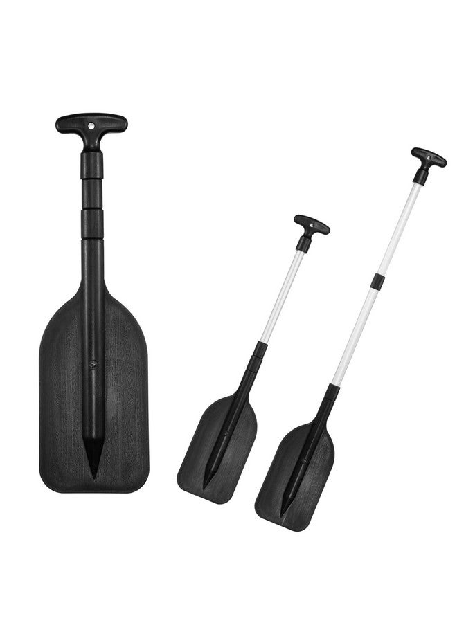 Canoe Paddles Kayak Paddles Extendable Paddles Boat Oars For Surfboard Inflatable Boats Rowing Boats For Adults Kids (Black) 1 Pair