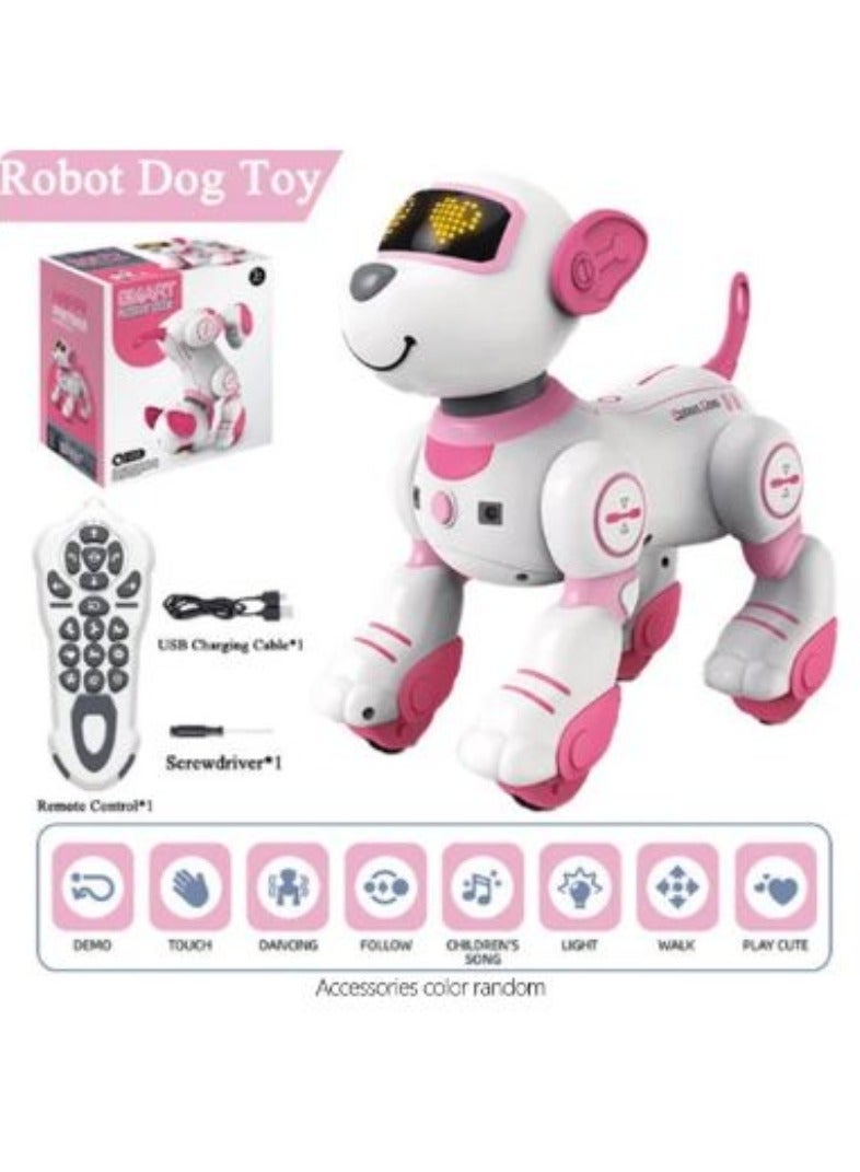 Programmable Smart Interactive Dog Stunt Robot with Remote Control Touch Function Singing Dancing Walking Smart Toy