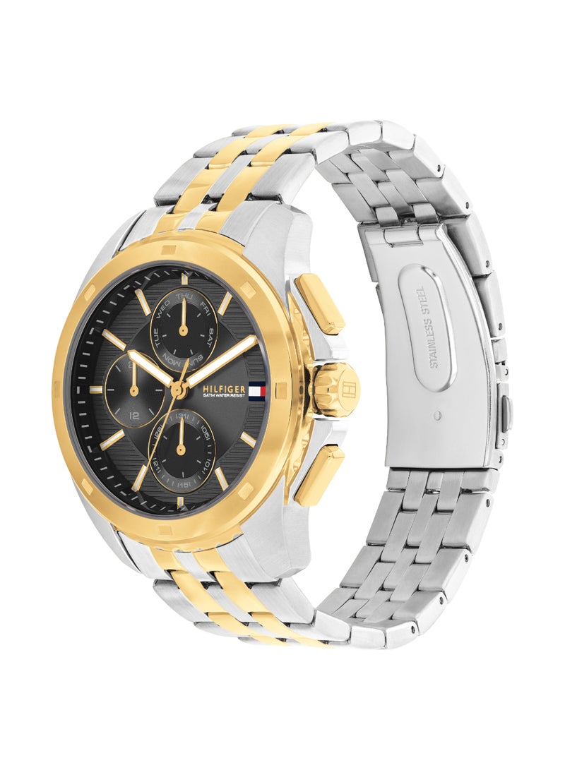 Round Analog Men's Grey Case Watch - 1710621