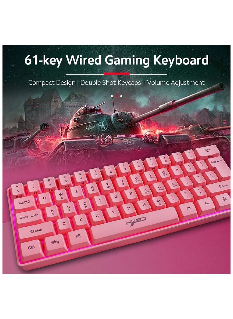 4-In-1 Gaming Keyboard And Mouse Combo Set- wired