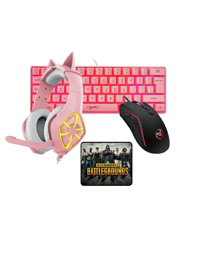 4-In-1 Gaming Keyboard And Mouse Combo Set- wired