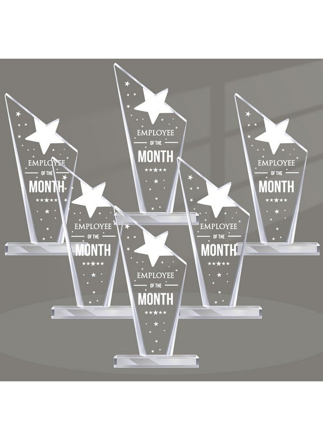 6 Pcs Employee Of The Month Plaque Teacher Appreciation Gifts For Nurses Coworkers Acrylic Plaque Award Keepsake Reward For Graduation Employee Colleague Volunteer Office