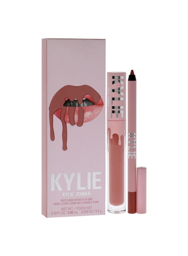 Matte Lip Kit 802 Candy For Women 2 Pc 0.10 Oz Matte Liquid Lipstick 0.03 Oz Lip Liner