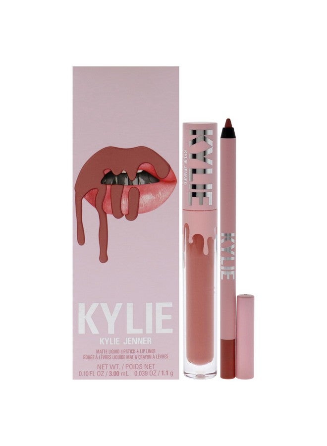 Matte Lip Kit 802 Candy For Women 2 Pc 0.10 Oz Matte Liquid Lipstick 0.03 Oz Lip Liner