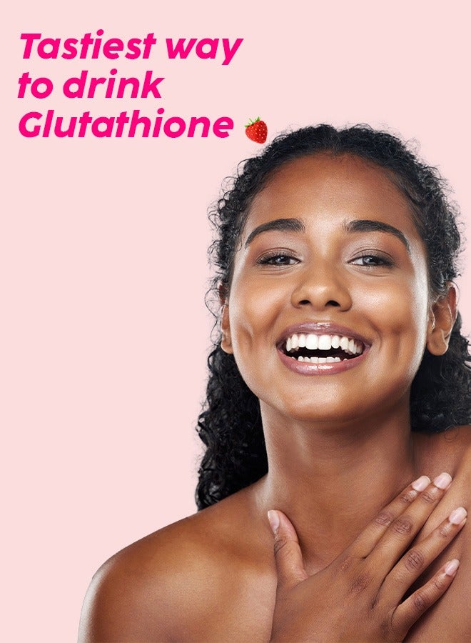 Glutathione Skin Glow 60 Effervescent Tablets 500Mg- Pack Of 4, Strawberry Flavor