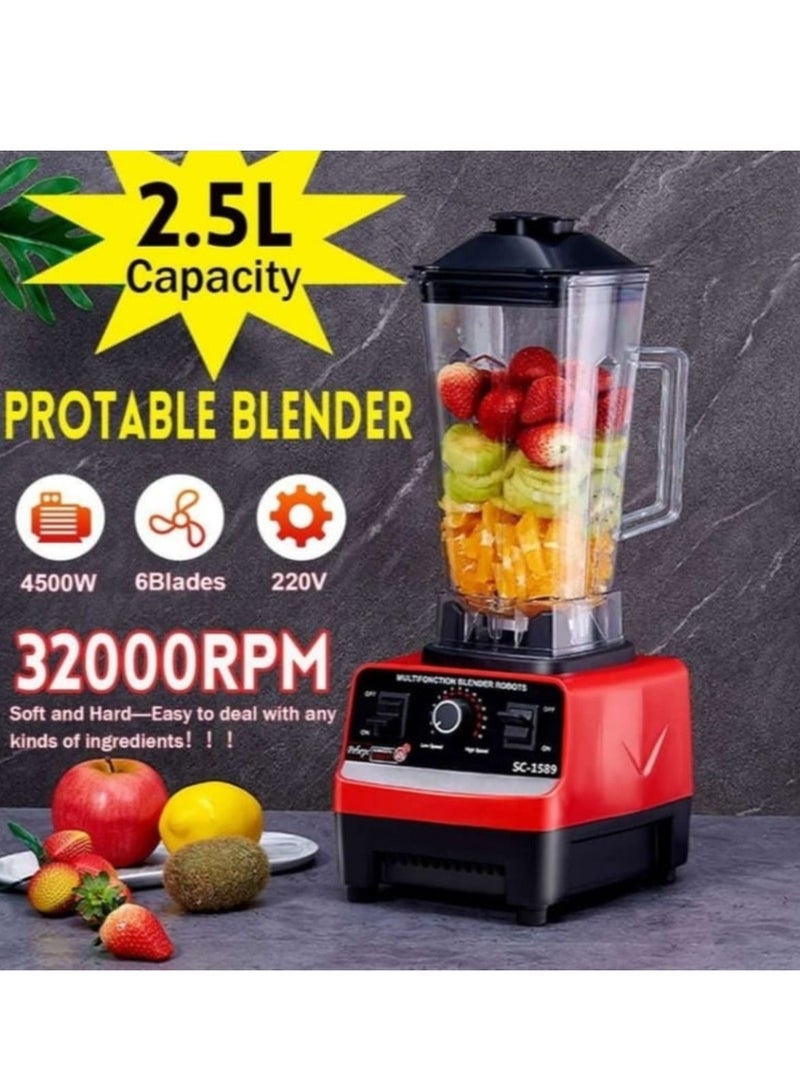 Silver Crest 4500w 2.5L Heavy Duty Commercial Grade Blender  Professional Juicer Food Mixer