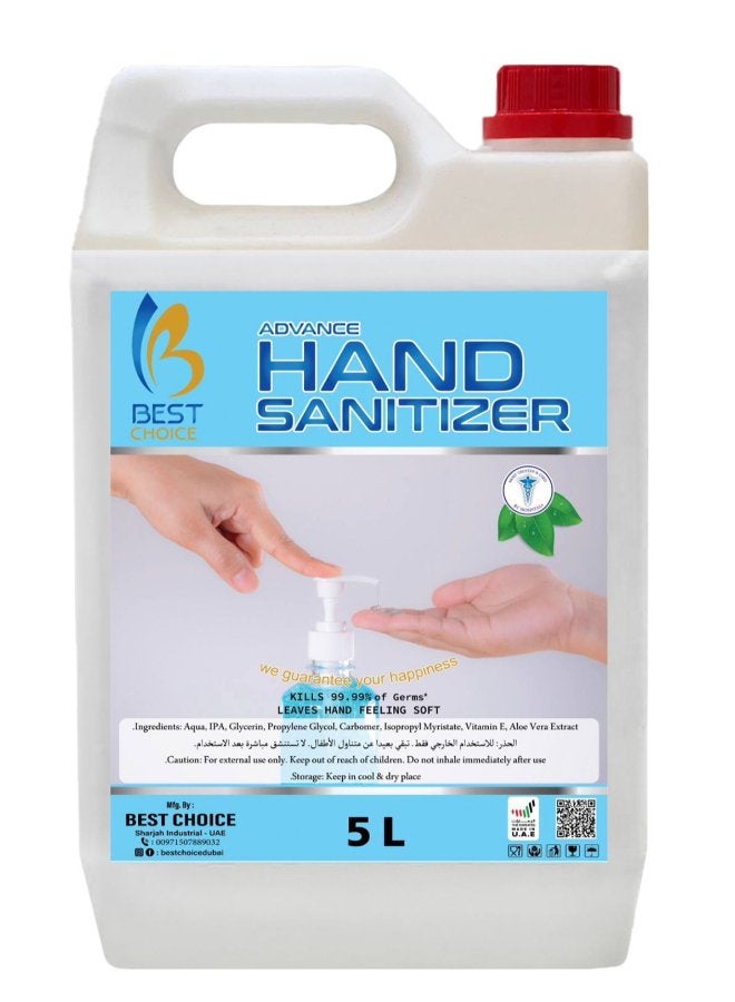 Advance Hand Sanitiser 70% - 5L