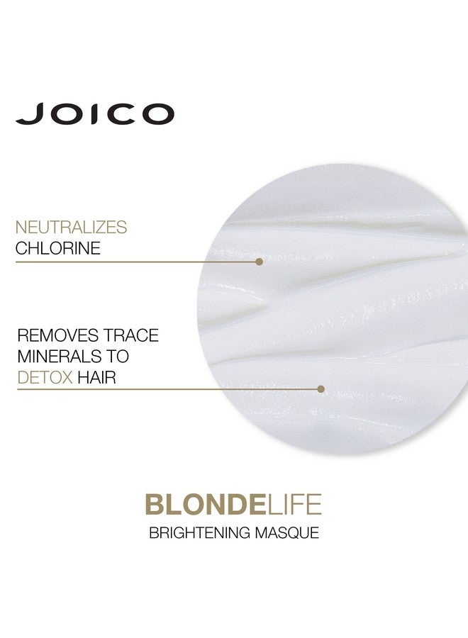 Blonde Life Brightening Masque | For Blonde Hair | Instant Hydration | Neutralize Chlorine & Detoxify Hair | Add Softness & Smoothness | Sulfate Free | With Monoi & Tamanu Oil | 5.1 Fl Oz