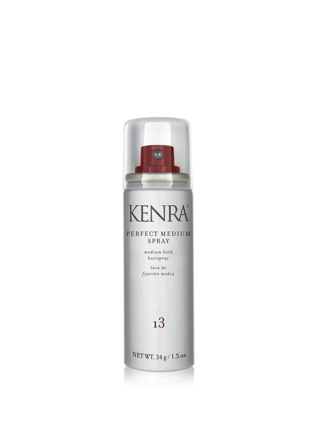 Kenra Perfect Medium Spray 13 80% | Provides Styling Control Without Stiffness | Medium Hold | Fastdrying Formulation | High Shine Finish | All Hair Types | Travel 1.5 Oz