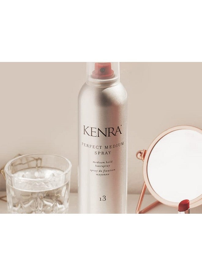 Kenra Perfect Medium Spray 13 80% | Provides Styling Control Without Stiffness | Medium Hold | Fastdrying Formulation | High Shine Finish | All Hair Types | Travel 1.5 Oz