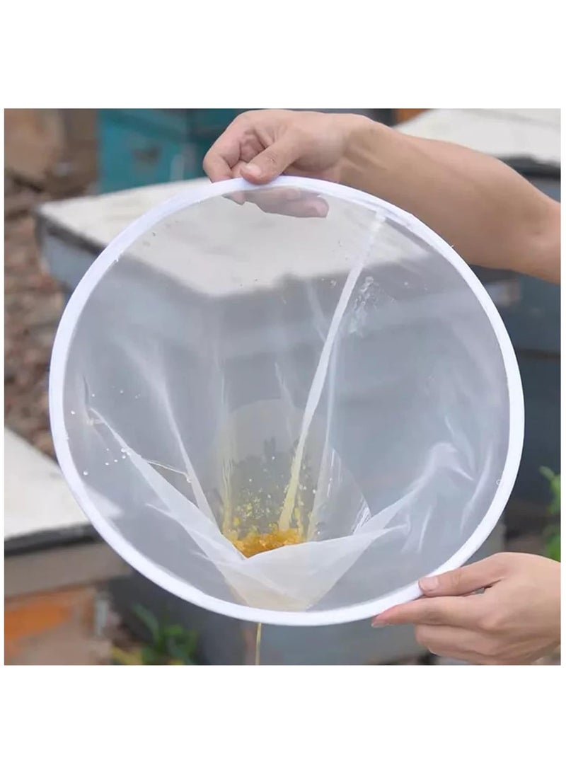 5 Pieces Bee Honey Extraction Tool Ultra-Fine Mesh Strainer Bag For Kitchen Nylon Mesh Filter For 5 Gal Bucket