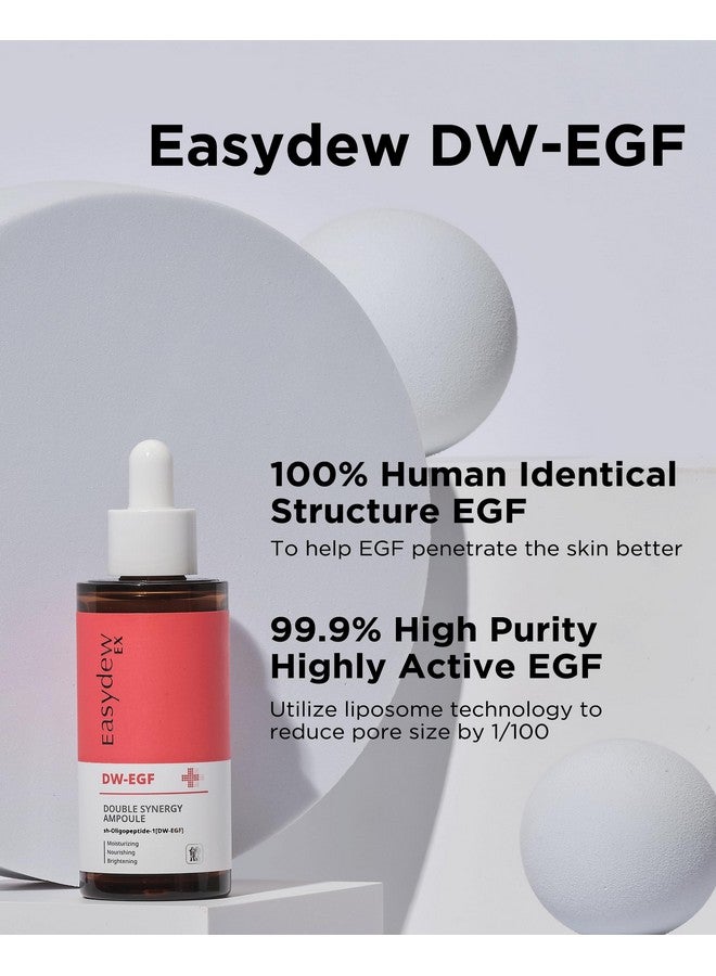 Dwegf Double Synergy Ampoule Intensive Moisturizing Face Serum With Hyaluronic Acid Ceramide Bakuchiol Firming Moisture Glow Skin For Rough Skin For All Skin Types 1.69 Fl.Oz.