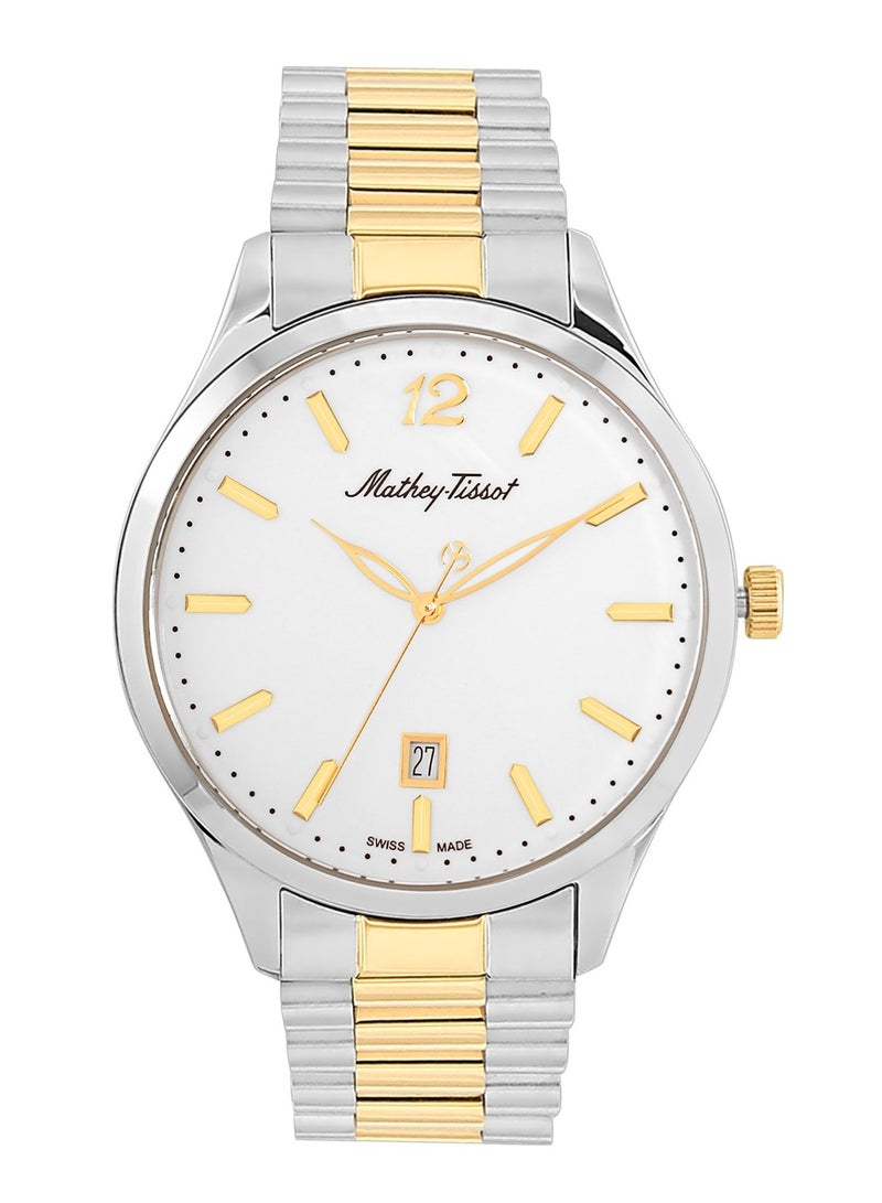 Urban Quartz Silver Dial Two-tone Men's Watch H411MBI
