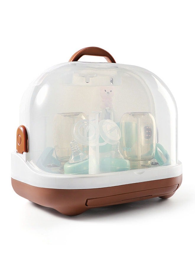 Portable Feeding Bottle Storage Box Baby Tableware Storage Drain Dustproof Storage Box