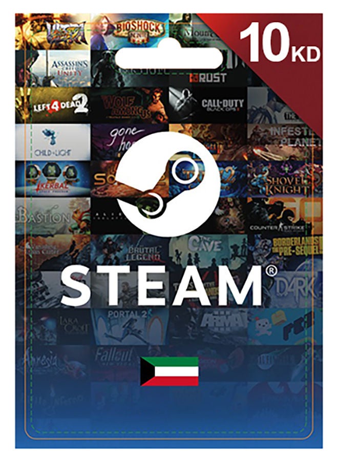 KUWAIT Steam 10 KWD (Delivery via SMS/WhatsApp)