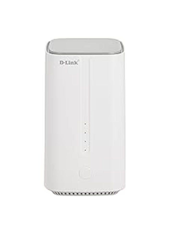 DWR-2000M 5G CPE Router  AX1800 router with 4 x Gigabit LAN ports, 1 x Gigabit WAN port, 1 x FXS port, 1 x USB 3.0 white