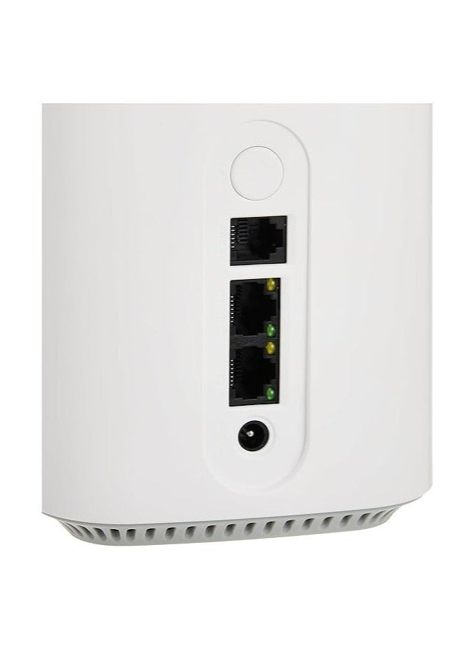 DWR 2000M 5G AX1800 router with 4 x Gigabit LAN ports, 1 x Gigabit WAN port, 1 x FXS port, 1 x USB 3.0 White